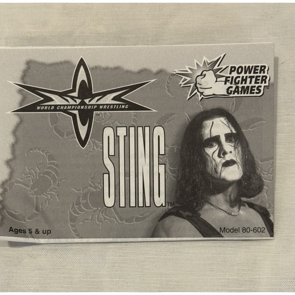 Vintage Sting Power Fighters WCW Electronic Handheld Wrestling Game 1999 - Picture 6 of 6